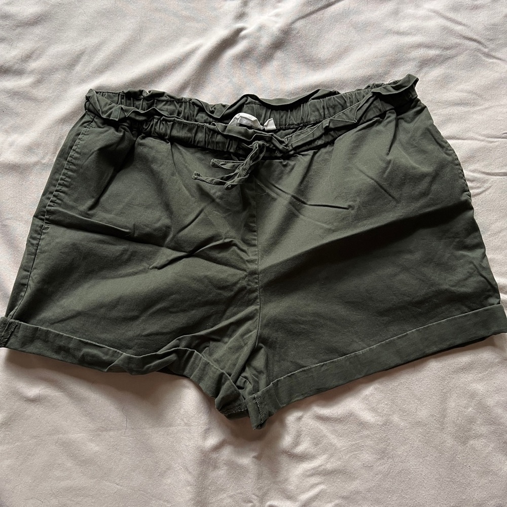 Olive Green Women's Shorts